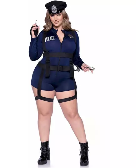 Seksowny luksusowy kostium policjantki plus size dla kobiet, Rozmiar: XXX-Large/XXXX-Large (54-58), image 3