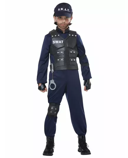 Kostium Swat deluxe dla dzieci, Rozmiar: 8-10 lat (140 cm), image 3