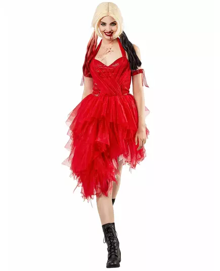 Damska czerwona sukienka Harley Quinn™ - Suicide Squad 2™, Rozmiar: Small, image 3