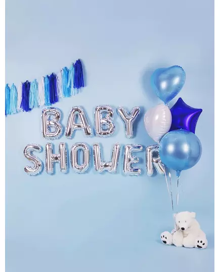 Balon foliowy ze srebrnymi literami 32 cm, Rozmiar: B, image 4