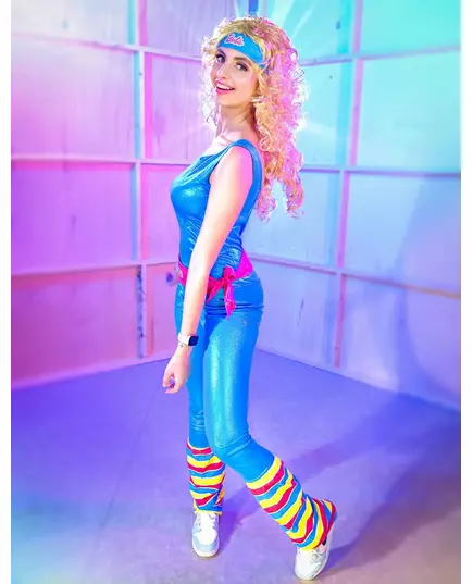 Damski kostium Barbie™ do aerobiku, Rozmiar: Medium, image 3