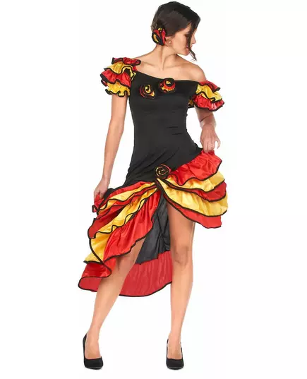Kostium tancerki flamenco dla kobiet, Rozmiar: Medium/Large, image 4