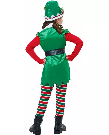 Kostium świąteczny elf deluxe dla dziewczynki, Rozmiar: 8-10 lat (140 cm), image 4