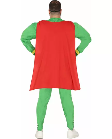 Humorystyczny kostium superbohatera dla dorosłych liści konopi, Rozmiar: Large, image 4