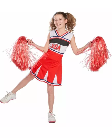 Kostium cheerleaderka USA dla dziewczynki, Rozmiar: 10-12 lat (142-148 cm), image 4
