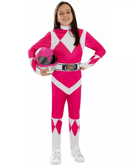 Różowy kostium Power Ranger™ dla dzieci, Rozmiar: 3-4 lat, image 3