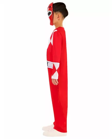 Klasyczny czerwony kostium Power Ranger™ dla dziecka, Rozmiar: 7-8 lat (122 to 128 cm), image 3