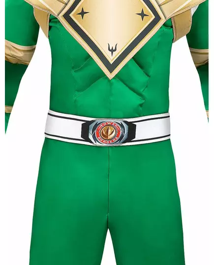 Zielony kostium Power Ranger™ dla dorosłych, Rozmiar: Medium, image 3