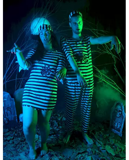 Kostium przerażający więzień zombie męski, Rozmiar: X-Large, image 4