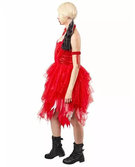 Damska czerwona sukienka Harley Quinn™ - Suicide Squad 2™, Rozmiar: Medium, image 4