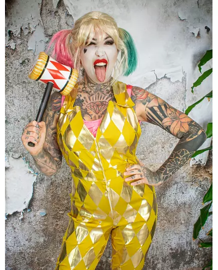 Damskie złote ogrodniczki Harley Quinn Birds of Prey™, Rozmiar: X-Small, image 4