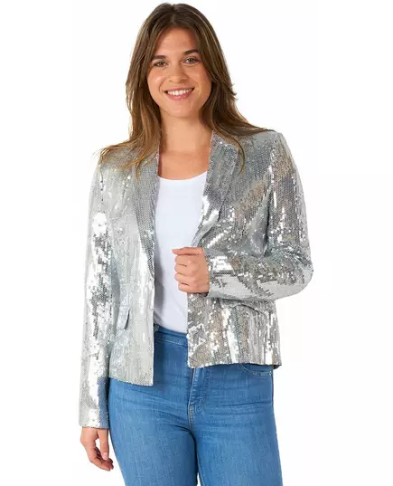 Marynarka Suitmeister™ ze srebrnymi cekinami dla kobiet, Rozmiar: Large (EU 42-44), image 3