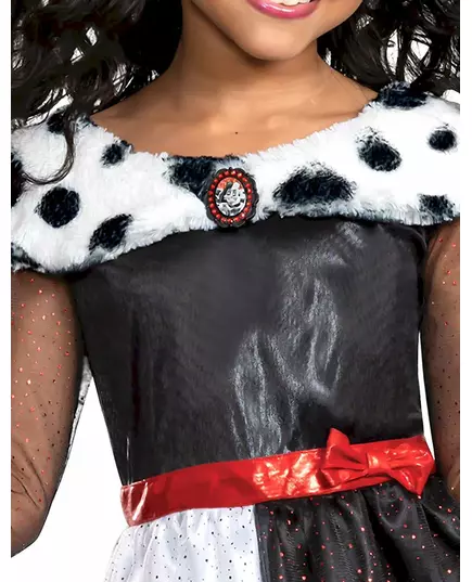 Klasyczny kostium Cruella™ dla dziewczynek, Rozmiar: 5-6 lat (109 - 126 cm), image 4