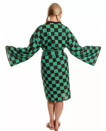 Przebranie kimono w kratkę dla dorosłych, Rozmiar: X-Small, image 4