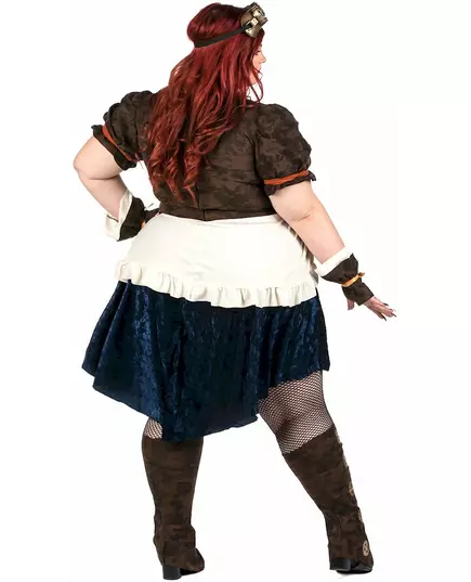 Futurystyczny kostium retro steampunk dla kobiet w dużym rozmiarze, Rozmiar: XX-Large (46/48), image 4