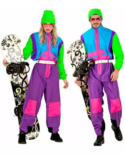 Fluorescencyjny kostium snowboardzisty dla dorosłych plus size, Rozmiar: X-Large, image 4