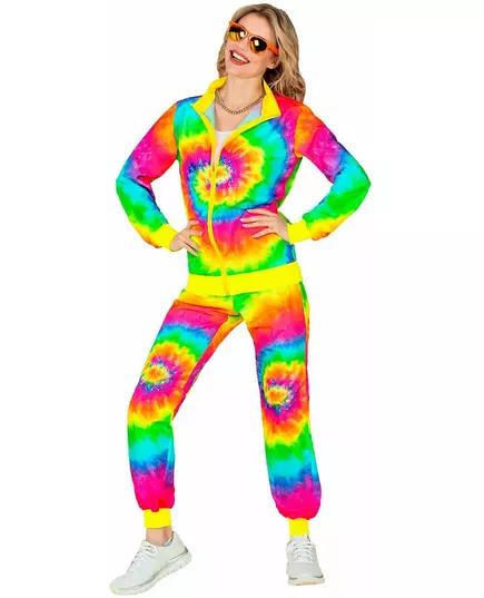 Neonowy dres Tie and Dye dla dorosłych w dużym rozmiarze, Rozmiar: X-Large, image 4