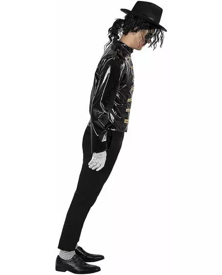 Czarna kurtka Michael Jackson™ dla dorosłych, Rozmiar: Medium/Large, image 4