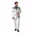 Męski srebrny garnitur Opposuits™ Mr. Shiny, Rozmiar: Small (EU 44-46)