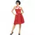 Czerwony kostium rockabilly lat 50 dla kobiet, Rozmiar: Small
