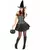 Kostium czarownicy na Halloween seksowny gorset damski, Rozmiar: Medium/Large