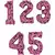 Balon foliowy z cyframi Minnie™ 66cm, Rozmiar: 5