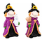 Figurka Dekoracyjna DKD Home Decor Ceramika Czarownica (2 pcs) (10.5 x 9 x 19 cm)