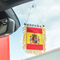 Proporczyk reprezentacji Hiszpanii z przyssawką