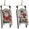 Sanki DKD Home Decor Boże Narodzenie Drewno (2 pcs) (21.5 x 8 x 44 cm)