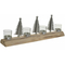 Świąteczny świecznik DKD Home Decor Metal Drewno paulowni (48 x 8 x 18 cm)