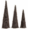 Dekoracja DKD Home Decor Boże Narodzenie Franela (3 pcs) (16 x 16 x 60 cm)