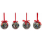 Bombki świąteczne DKD Home Decor Święty Mikołaj PVC (7 pcs) (7.5 x 7.5 x 12 cm)