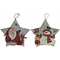 ozdoby świąteczne DKD Home Decor Drewno Sznurek (2 pcs) (33 x 1.3 x 31 cm)
