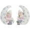 ozdoby świąteczne DKD Home Decor Włókno szklane Księżyc (2 pcs) (31 x 20 x 43 cm)