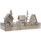 ozdoby świąteczne DKD Home Decor Drewno Domy (45 x 15 x 20 cm)