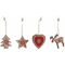 ozdoby świąteczne DKD Home Decor Drewno MDF (2 pcs)