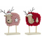 ozdoby świąteczne DKD Home Decor Poliester Drewno (2 pcs) (12 x 4 x 17 cm)