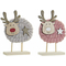 ozdoby świąteczne DKD Home Decor Poliester Drewno (2 pcs) (10 x 4 x 16 cm)