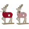 ozdoby świąteczne DKD Home Decor Poliester Drewno (2 pcs) (10.5 x 4.5 x 19 cm)