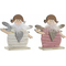 ozdoby świąteczne DKD Home Decor Poliester Drewno (2 pcs) (15 x 5 x 15 cm)