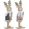 ozdoby świąteczne DKD Home Decor Poliester Drewno (2 pcs) (13 x 8 x 43 cm)
