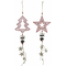 ozdoby świąteczne DKD Home Decor Drewno Drzewo (2 pcs) (19 x 5 x 60 cm)