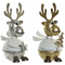ozdoby świąteczne DKD Home Decor Metal Renifer (14 x 13 x 27 cm) (2 pcs)