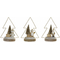 ozdoby świąteczne DKD Home Decor Metal (3 pcs) (17 x 11 x 22 cm)