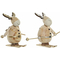 ozdoby świąteczne DKD Home Decor Drewno Renifer (10 x 13 x 14 cm) (2 pcs)