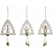 ozdoby świąteczne DKD Home Decor Drzewo Drewno Sznurek (3 pcs) (11 x 4 x 21 cm)