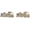 ozdoby świąteczne DKD Home Decor Drewno Pociąg (43 x 11.5 x 18 cm) (2 pcs)