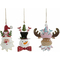 ozdoby świąteczne DKD Home Decor Metal Święty Mikołaj (3 pcs) (16 x 3 x 18 cm)