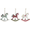 ozdoby świąteczne DKD Home Decor Koń Drewno (17.5 x 12 x 32 cm) (3 pcs)