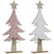 Choinka z gwiazdą DKD Home Decor Wełna Drewno MDF (2 pcs) (26.5 x 6 x 58 cm)